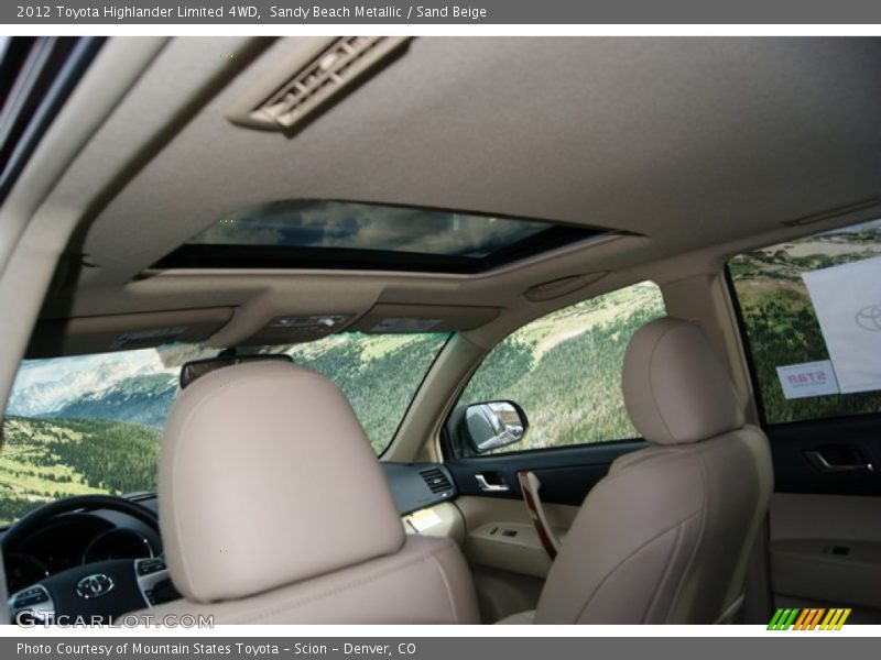 Sandy Beach Metallic / Sand Beige 2012 Toyota Highlander Limited 4WD