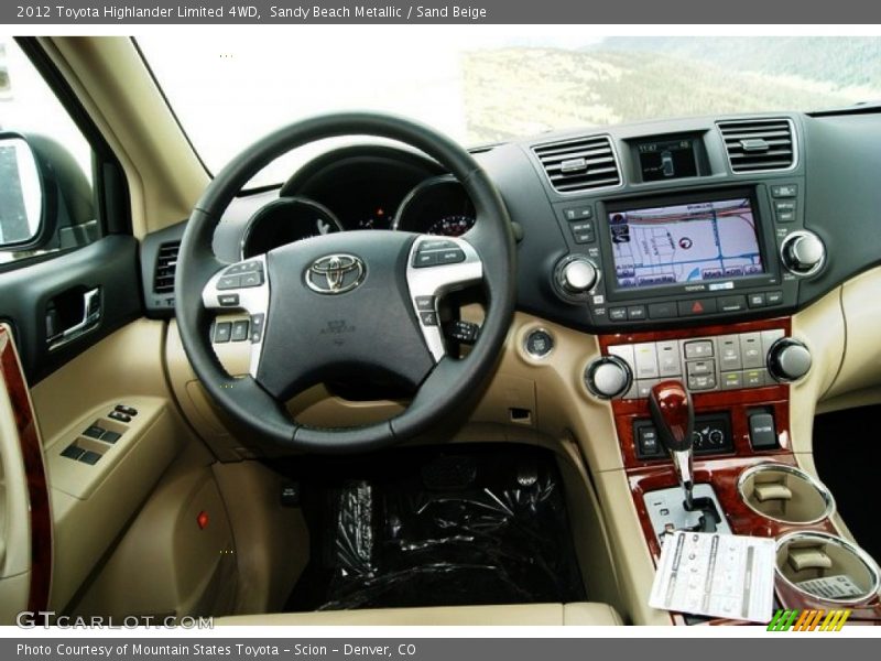 Sandy Beach Metallic / Sand Beige 2012 Toyota Highlander Limited 4WD