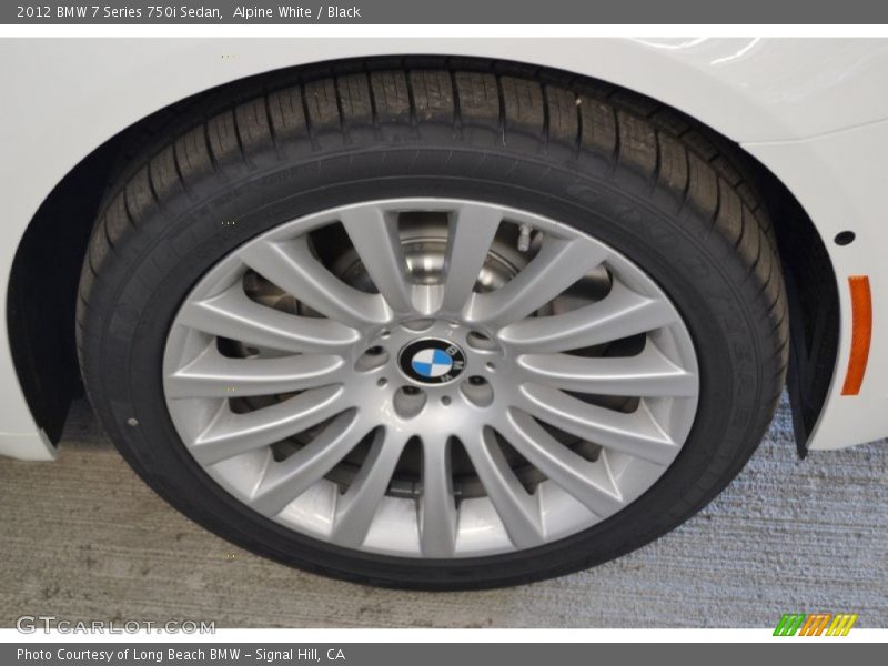 Alpine White / Black 2012 BMW 7 Series 750i Sedan