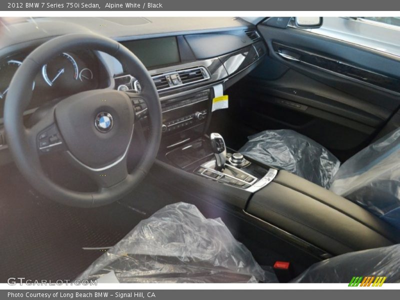 Alpine White / Black 2012 BMW 7 Series 750i Sedan