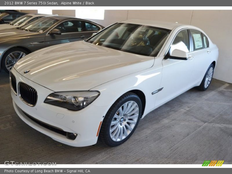 Alpine White / Black 2012 BMW 7 Series 750i Sedan