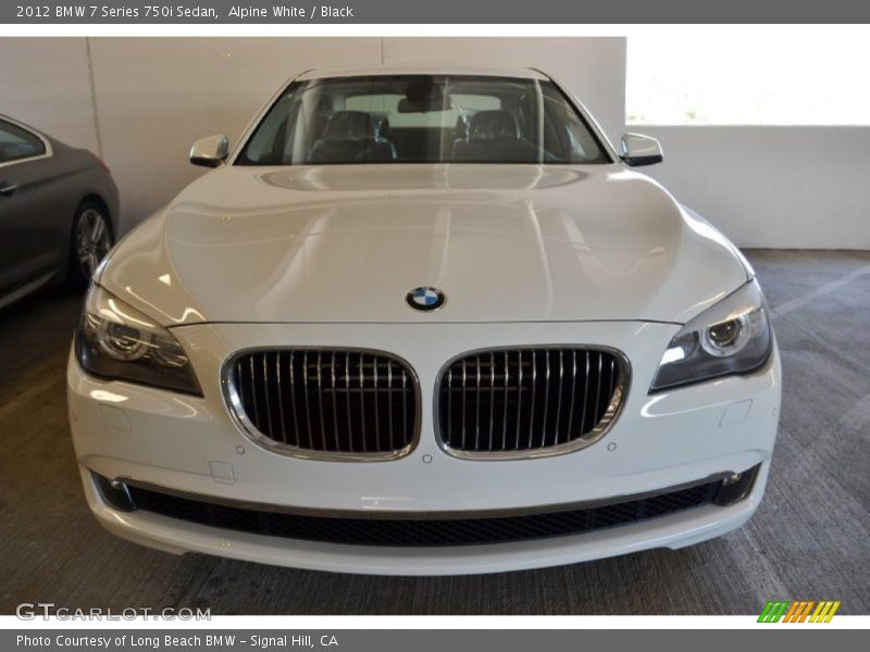 Alpine White / Black 2012 BMW 7 Series 750i Sedan