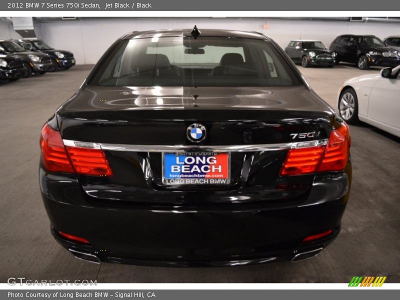 Jet Black / Black 2012 BMW 7 Series 750i Sedan