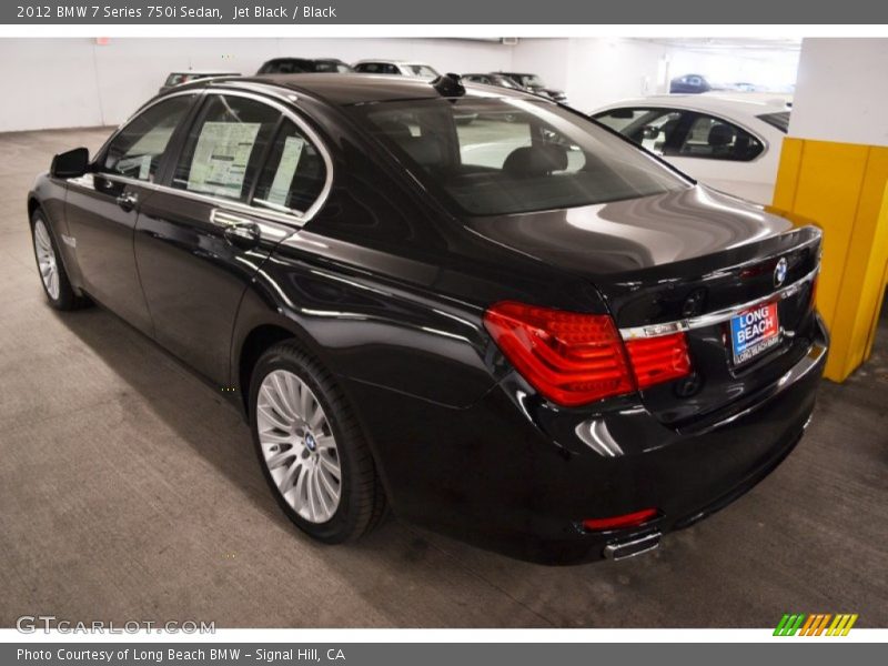 Jet Black / Black 2012 BMW 7 Series 750i Sedan