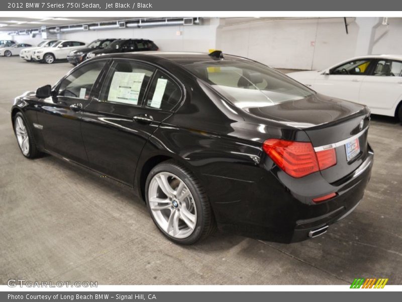 Jet Black / Black 2012 BMW 7 Series 750i Sedan