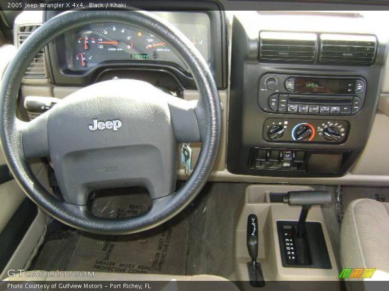 Black / Khaki 2005 Jeep Wrangler X 4x4