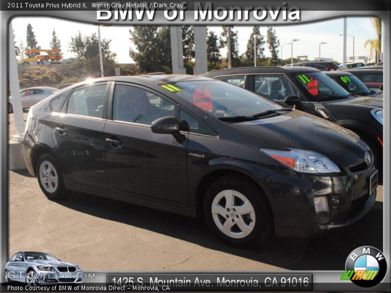 Winter Gray Metallic / Dark Gray 2011 Toyota Prius Hybrid II