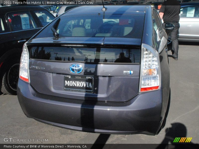 Winter Gray Metallic / Dark Gray 2011 Toyota Prius Hybrid II