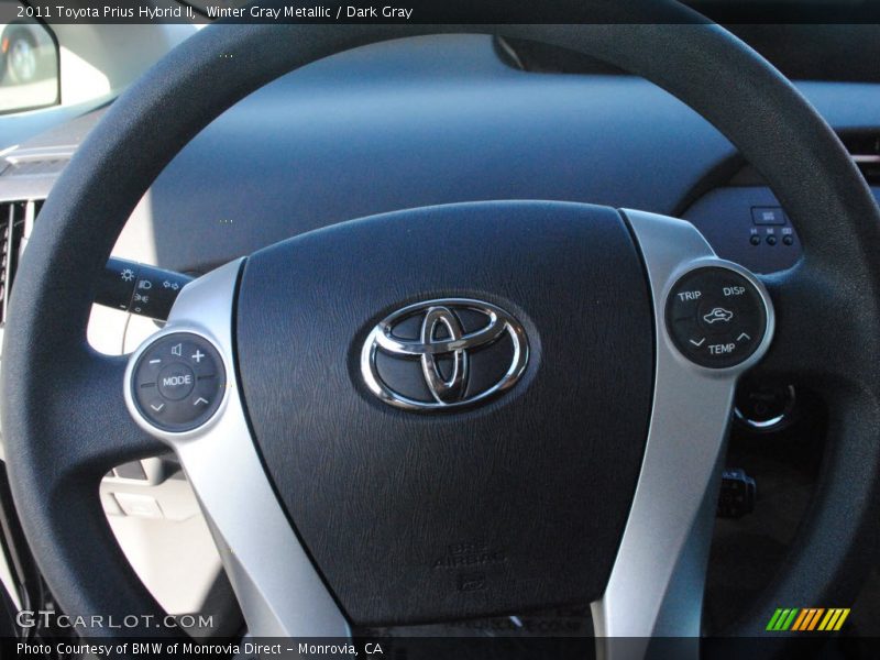 Winter Gray Metallic / Dark Gray 2011 Toyota Prius Hybrid II