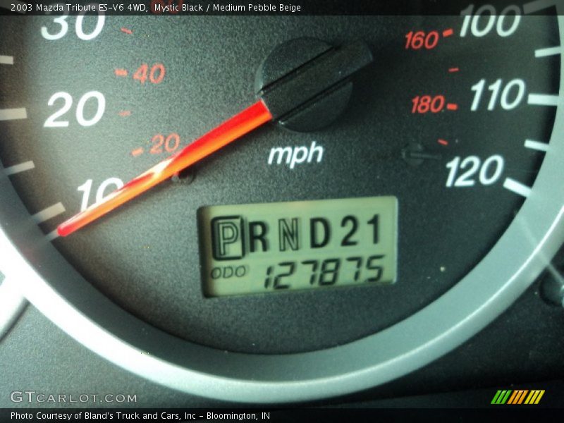 Mystic Black / Medium Pebble Beige 2003 Mazda Tribute ES-V6 4WD