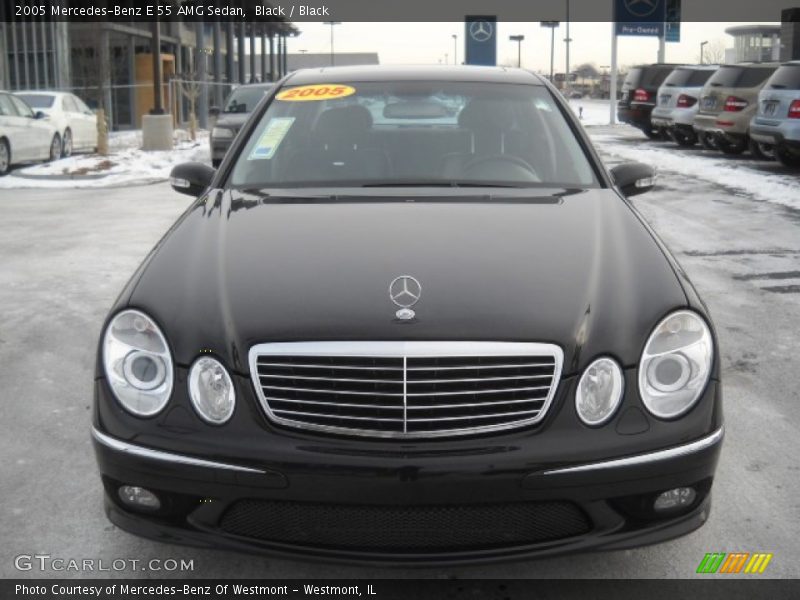 Black / Black 2005 Mercedes-Benz E 55 AMG Sedan