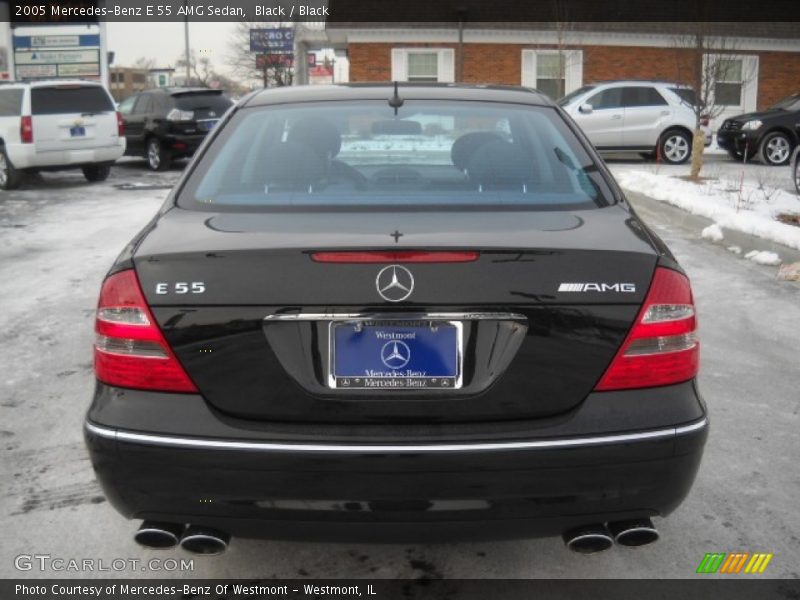Black / Black 2005 Mercedes-Benz E 55 AMG Sedan