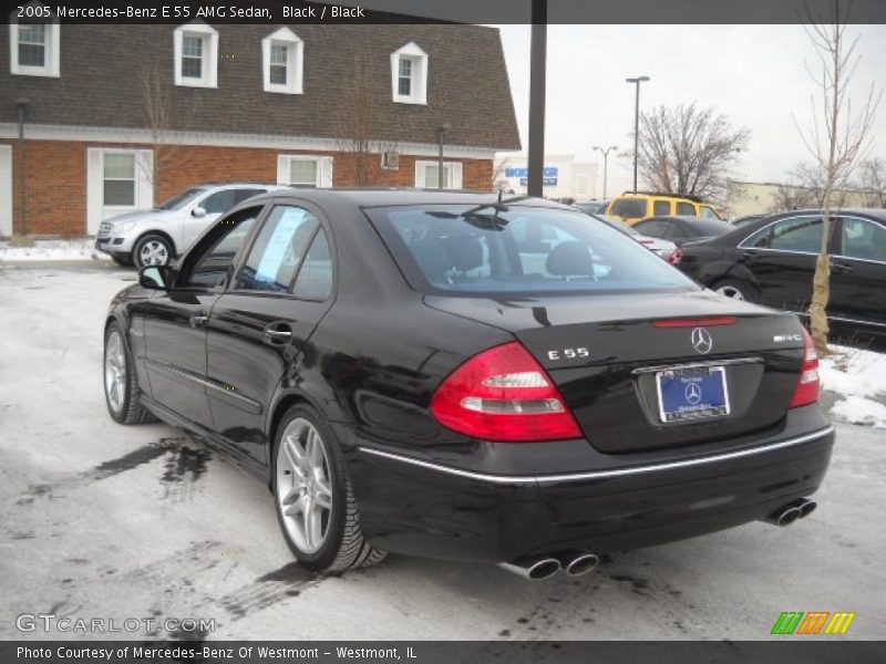 Black / Black 2005 Mercedes-Benz E 55 AMG Sedan