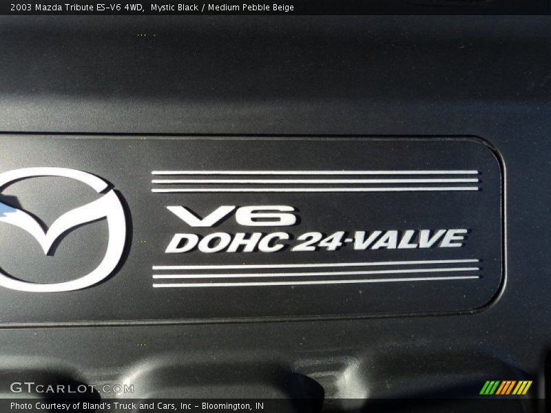 Mystic Black / Medium Pebble Beige 2003 Mazda Tribute ES-V6 4WD