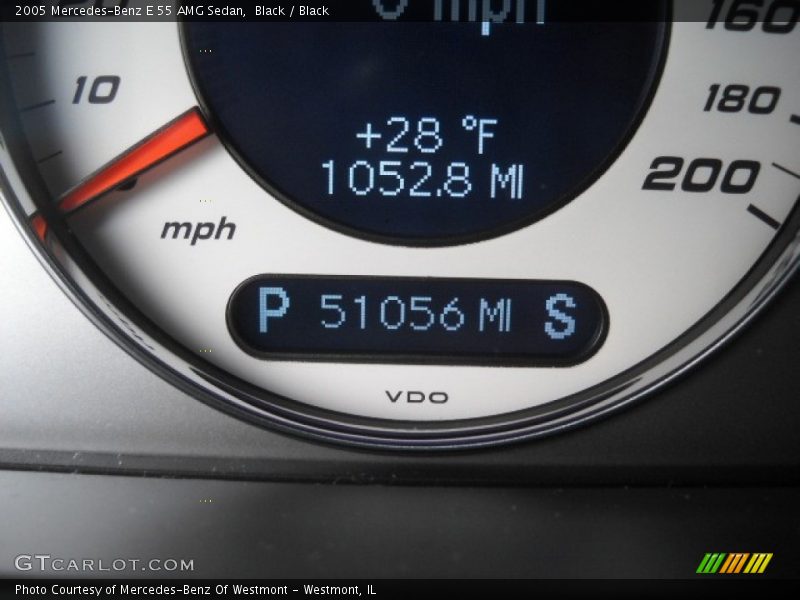 Black / Black 2005 Mercedes-Benz E 55 AMG Sedan