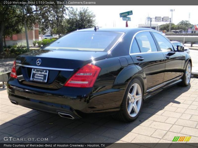 Black / Cashmere/Savanna 2010 Mercedes-Benz S 550 Sedan
