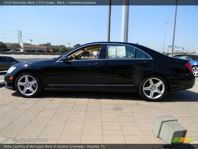 Black / Cashmere/Savanna 2010 Mercedes-Benz S 550 Sedan