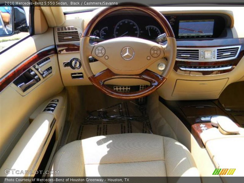 Black / Cashmere/Savanna 2010 Mercedes-Benz S 550 Sedan