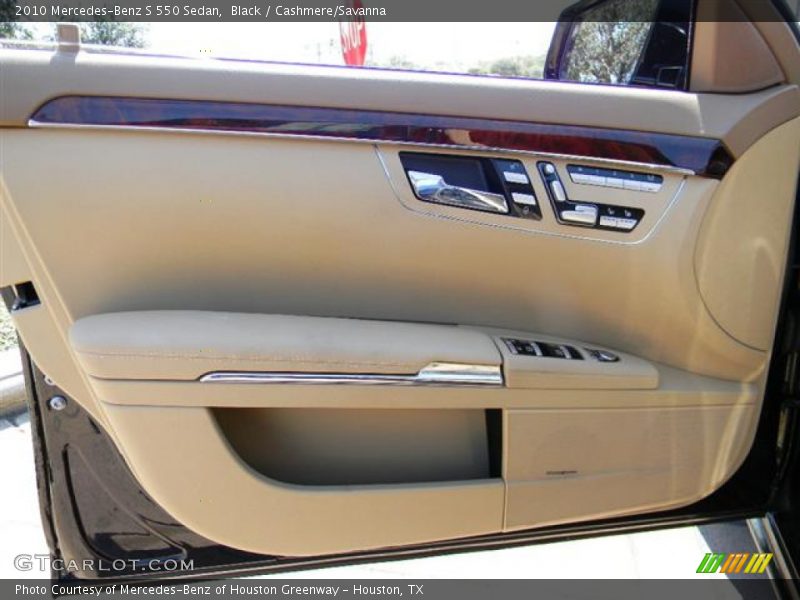 Black / Cashmere/Savanna 2010 Mercedes-Benz S 550 Sedan