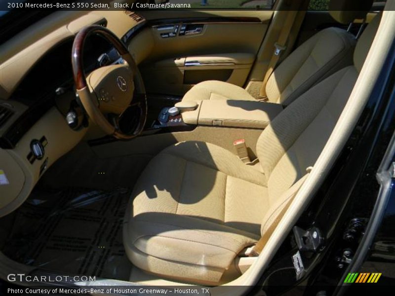 Black / Cashmere/Savanna 2010 Mercedes-Benz S 550 Sedan