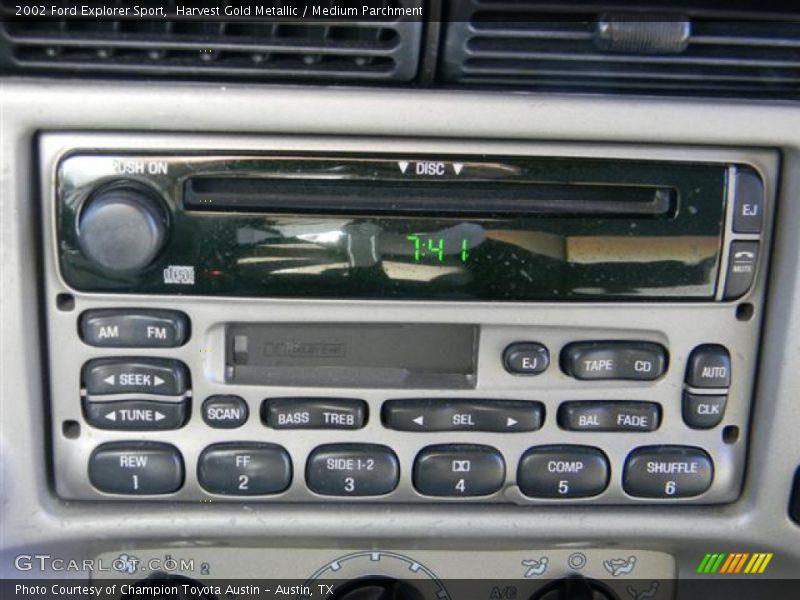 Harvest Gold Metallic / Medium Parchment 2002 Ford Explorer Sport