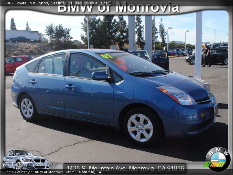 Seaside Blue Pearl / Bisque Beige 2007 Toyota Prius Hybrid