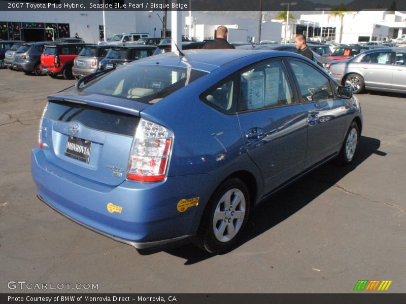 Seaside Blue Pearl / Bisque Beige 2007 Toyota Prius Hybrid