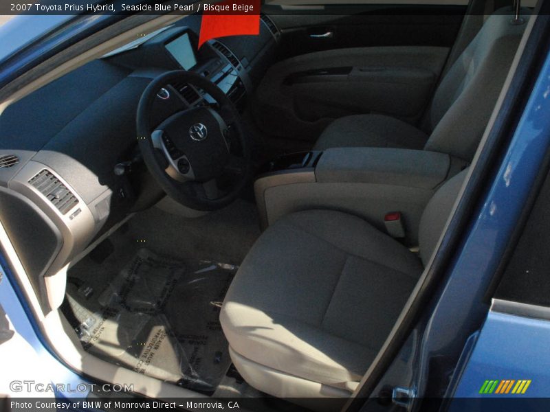 Seaside Blue Pearl / Bisque Beige 2007 Toyota Prius Hybrid