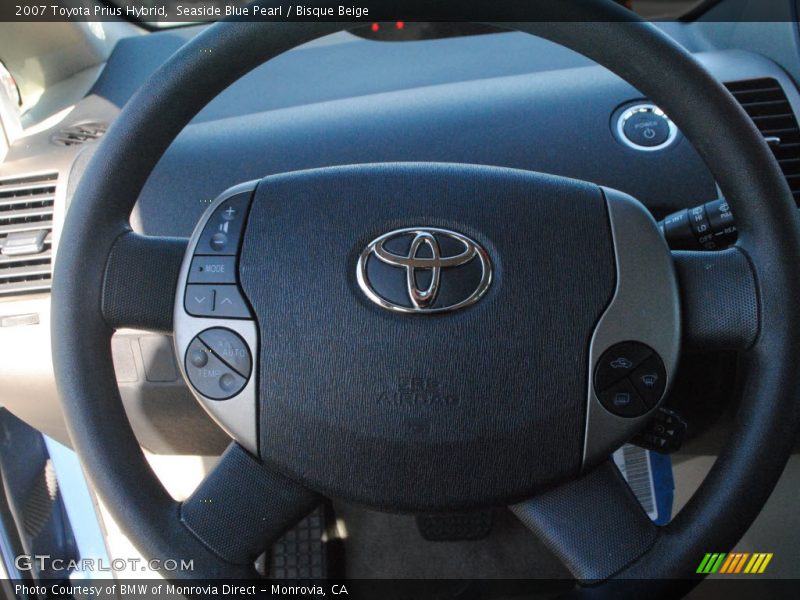 Seaside Blue Pearl / Bisque Beige 2007 Toyota Prius Hybrid