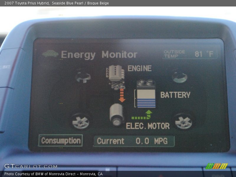 Seaside Blue Pearl / Bisque Beige 2007 Toyota Prius Hybrid