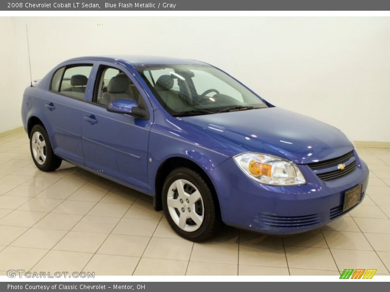 Blue Flash Metallic / Gray 2008 Chevrolet Cobalt LT Sedan