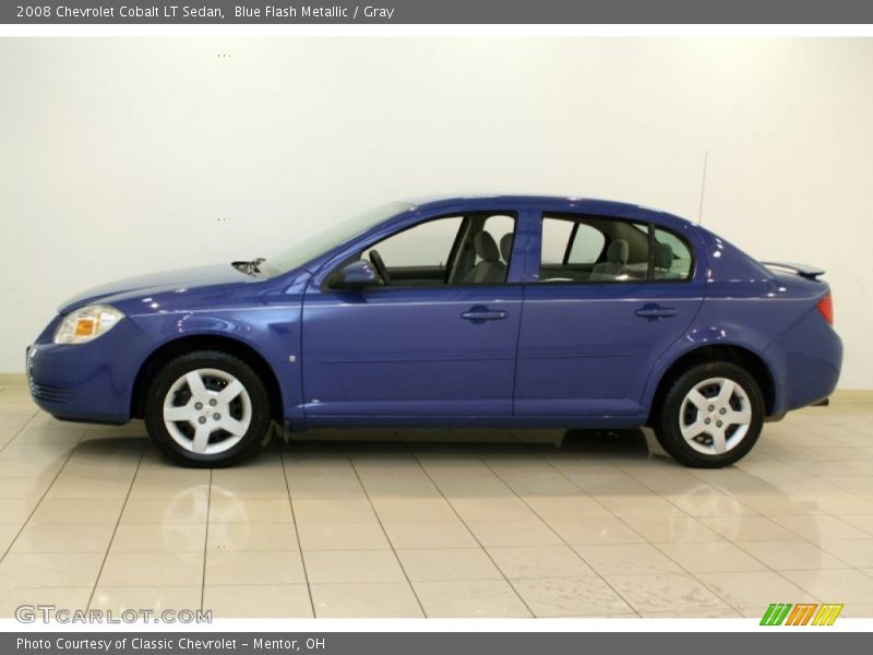Blue Flash Metallic / Gray 2008 Chevrolet Cobalt LT Sedan