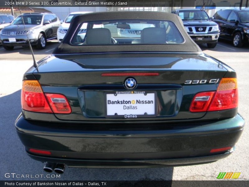Oxford Green Metallic / Sand 2004 BMW 3 Series 330i Convertible