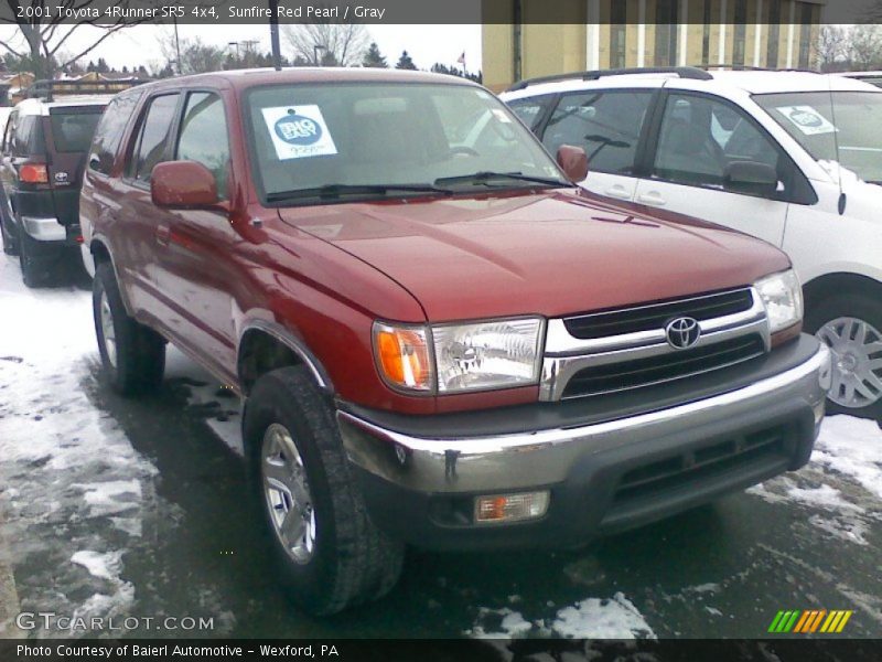 Sunfire Red Pearl / Gray 2001 Toyota 4Runner SR5 4x4