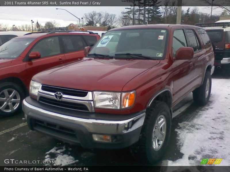 Sunfire Red Pearl / Gray 2001 Toyota 4Runner SR5 4x4