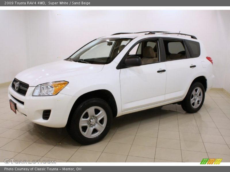 Super White / Sand Beige 2009 Toyota RAV4 4WD