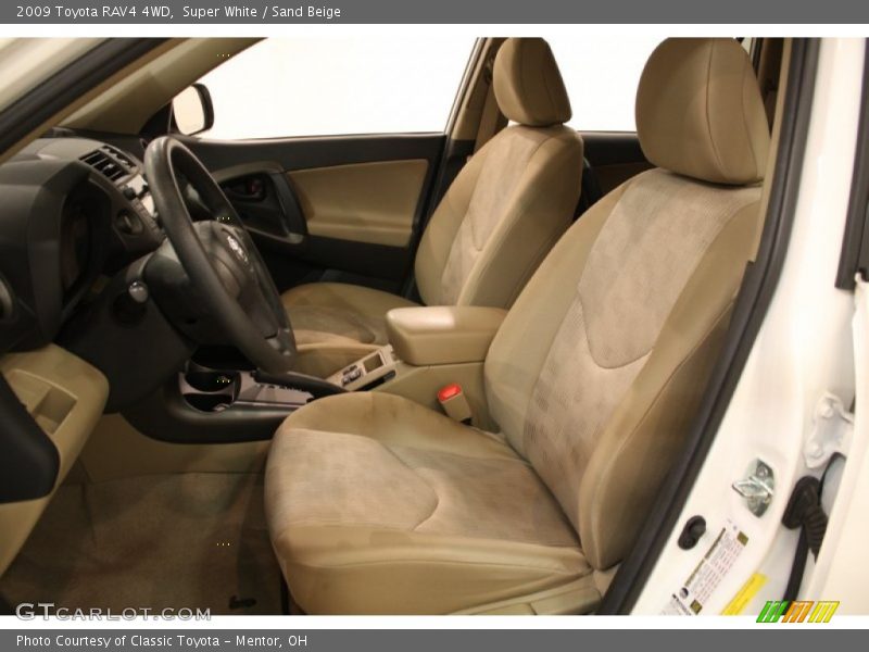 Super White / Sand Beige 2009 Toyota RAV4 4WD
