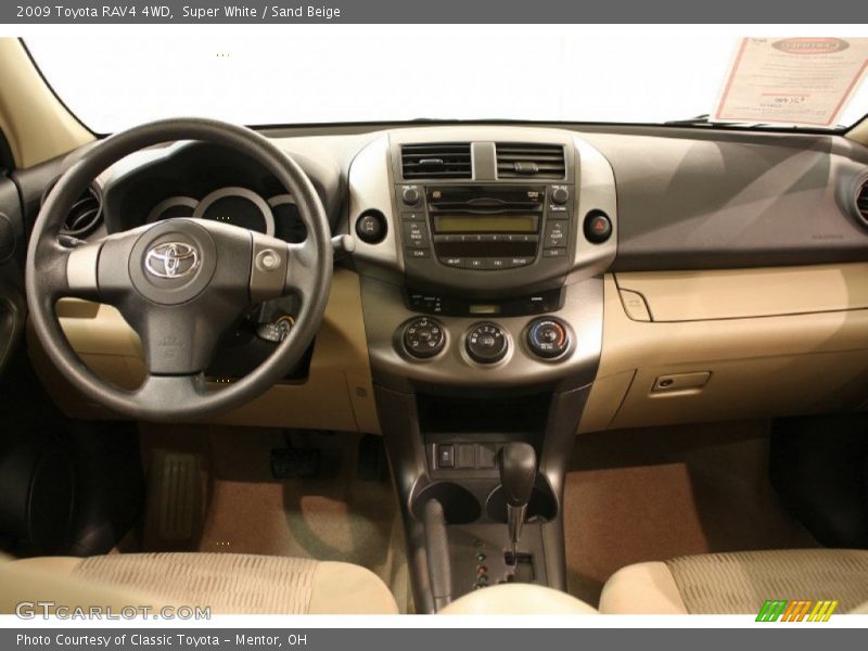 Super White / Sand Beige 2009 Toyota RAV4 4WD