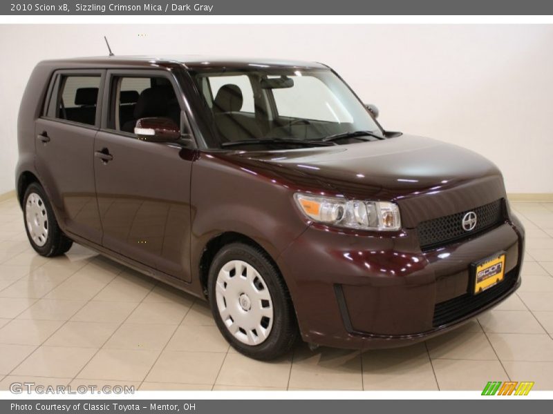 Sizzling Crimson Mica / Dark Gray 2010 Scion xB