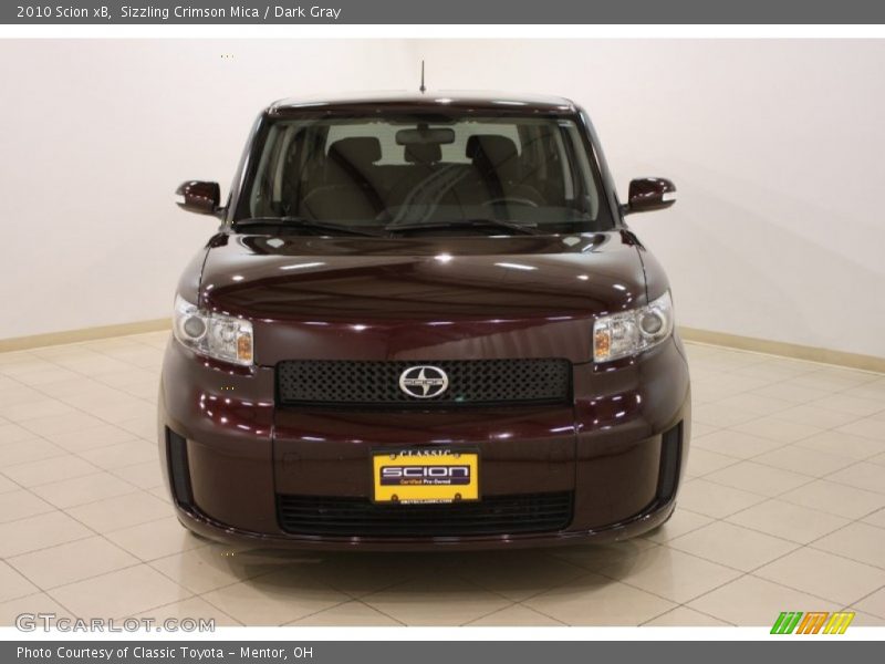 Sizzling Crimson Mica / Dark Gray 2010 Scion xB