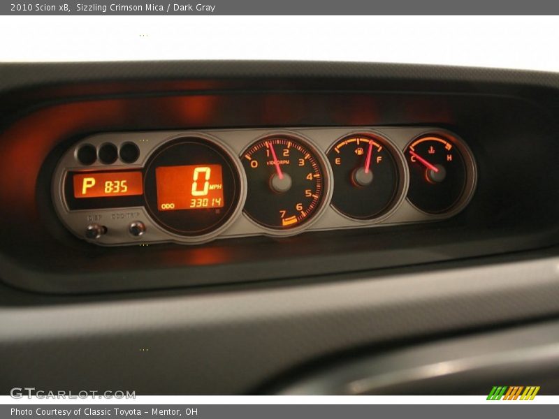 Sizzling Crimson Mica / Dark Gray 2010 Scion xB