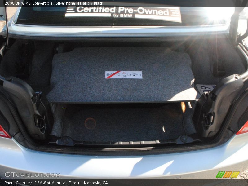 Silverstone Metallic / Black 2008 BMW M3 Convertible