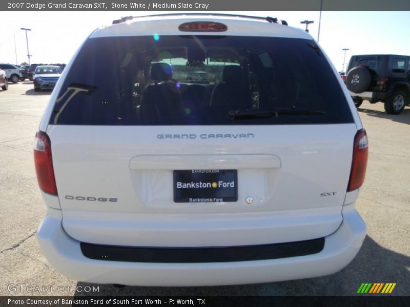 Stone White / Medium Slate Gray 2007 Dodge Grand Caravan SXT