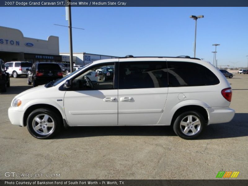 Stone White / Medium Slate Gray 2007 Dodge Grand Caravan SXT