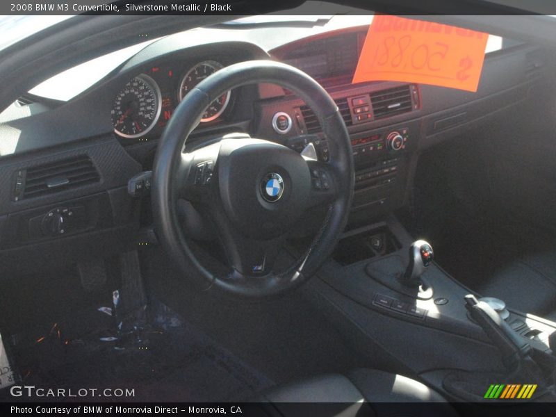 Silverstone Metallic / Black 2008 BMW M3 Convertible