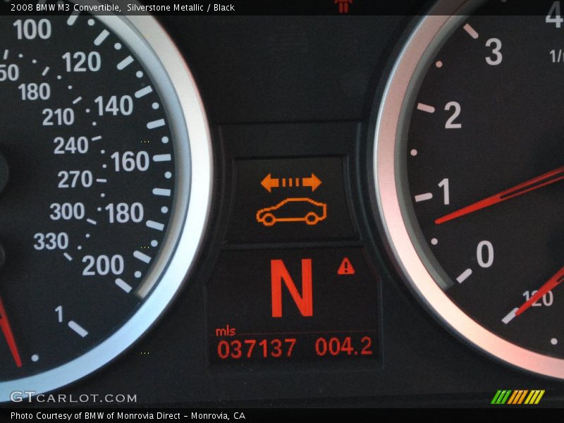 Silverstone Metallic / Black 2008 BMW M3 Convertible