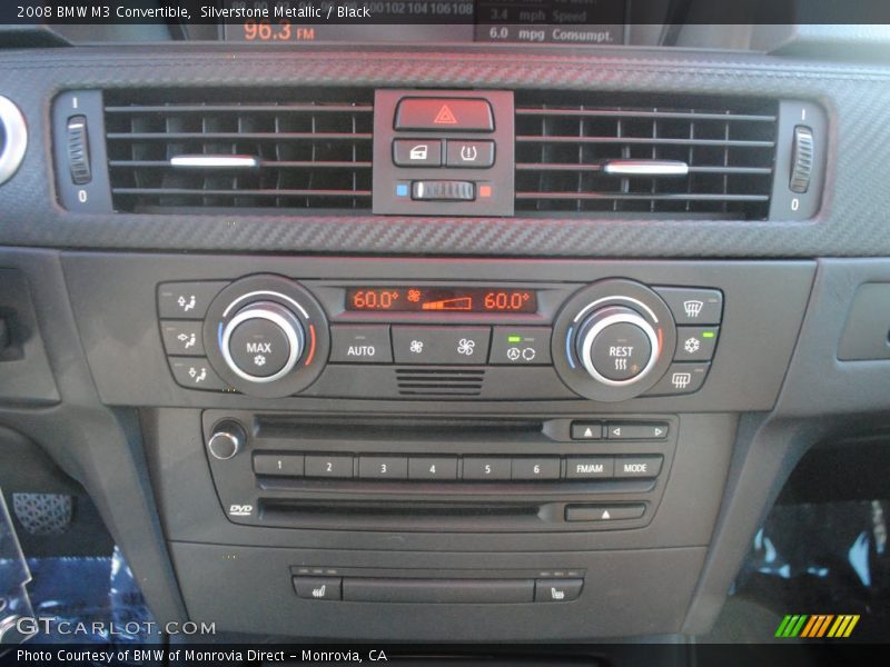 Controls of 2008 M3 Convertible