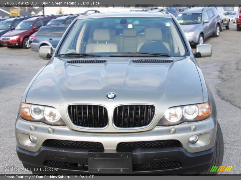 Olivin Green Metallic / Sand Beige 2005 BMW X5 3.0i