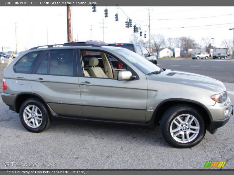 Olivin Green Metallic / Sand Beige 2005 BMW X5 3.0i