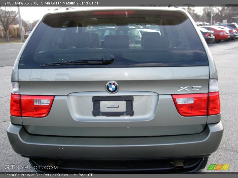 Olivin Green Metallic / Sand Beige 2005 BMW X5 3.0i